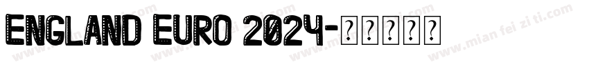 England Euro 2024字体转换